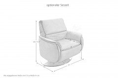 Lava-3.0 von Polsteria - Ecksofa grau links