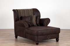 Lennox aus der Kollektion Letz - Chesterfield-Sofa braun-beige