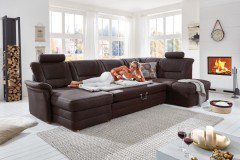 Raven von Planpolster - Wohnlandschaft Variante rechts schoko