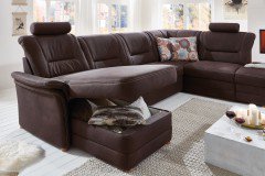 Raven von Planpolster - Wohnlandschaft Variante rechts schoko