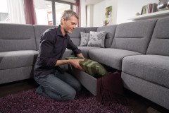 Monroe von Planpolster - Sofagarnitur Variante rechts alu