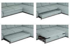 7178 von ALINA - Ecksofa rechts pastel-turquoise