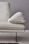 16777 Broadway von Willi Schillig - Ledersofa cream white