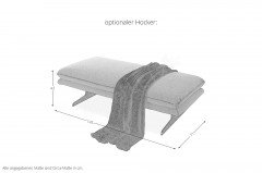 16777 Broadway von Willi Schillig - Ledersofa cream white