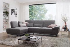 Time-PLUS von Dietsch - Ecksofa Variante links platin