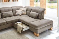 Sucki I von Lebenswert - Polstergarnitur Ausführung rechts smoke