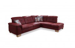 Sucki II von Lebenswert - Polsterecke Ausführung rechts bordeaux