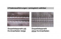 Sucki III von Lebenswert - Eckgarnitur Ausführung rechts nougat