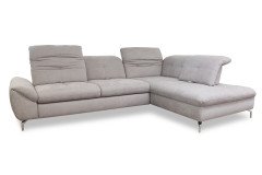 6627 von ALINA - Ecksofa silber rechts