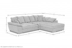 Richmond-LE25 von Nova Via - Eckgarnitur rechts ginger