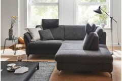 Mia-LE20 von Polsteria - Eckgarnitur Variante rechts graphite