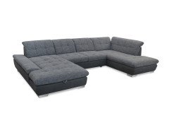 7696 von ALINA - Wohnlandschaft rechts moos-grau