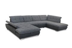 7696 von ALINA - Wohnlandschaft rechts moos-grau