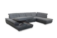 7696 von ALINA - Wohnlandschaft rechts moos-grau