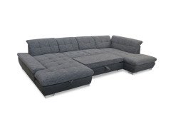 7696 von ALINA - Wohnlandschaft rechts moos-grau