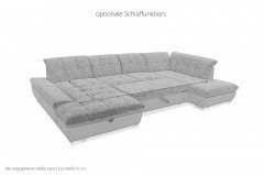 7696 von ALINA - Wohnlandschaft rechts moos-grau