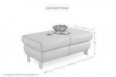 Cammeo von Polsteria - Ledercouch Variante links plaza