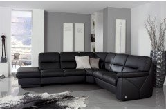 1101 von Himolla - Ledergarnitur schwarz