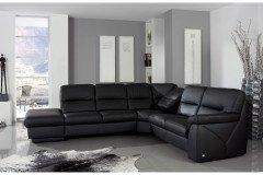 1101 von Himolla - Ledergarnitur schwarz