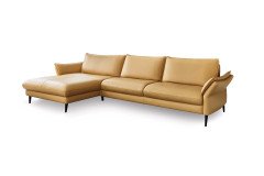 HU-HP19094 von Hukla - Echtledersofa Variante links yellow