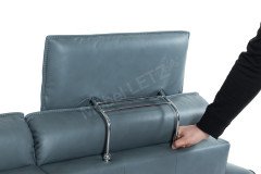 1920 von Himolla - Ledergarnitur rechts aqua