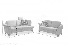 S267 Vienna von Ponsel - Polstergruppe silber