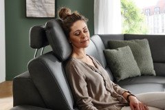 PN-EM19075 von Polinova - Ledersofa Variante rechts charcoal