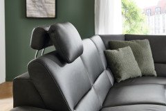 PN-EM19075 von Polinova - Ledersofa Variante rechts charcoal