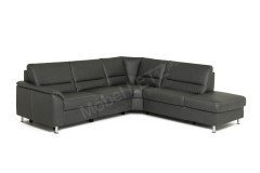 PN-EM19075 von Polinova - Ledersofa Variante rechts charcoal