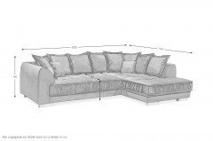 Pascha von ED-Lifestyle - Ecksofa rechts okra