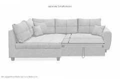 Lea-LE20 von ED-Lifestyle - Eckcouch links senf