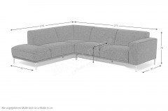 Umberto von Easy Sofa - Ecksofa Ausführung links grün