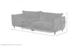 Peak von Easy Sofa - Big-Sofa rot-orange