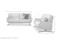 9805 von Himolla - Leder-Duo silber