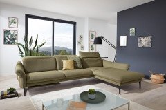 1809 von Himolla - Ecksofa Ausführung rechts olive