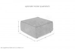 18050 Around the Block von Willi Schillig - Ledersofa cognac