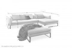 Avola 2.0 von Candy - Polsterecke Variante rechts lightgrey