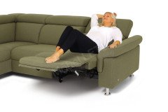 1203 von Himolla - Ecksofa Ausführung links olive