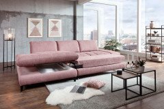 Carolina-C-XC von Poco - Ecksofa Variante links altrosa