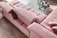 Carolina-C-XC von Poco - Ecksofa Variante links altrosa