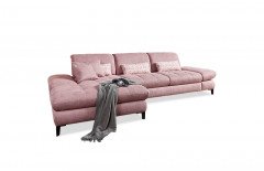 Carolina-C-XC von Poco - Ecksofa Variante links altrosa
