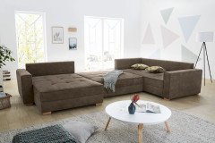 Bozen aus der Kollektion Letz - Polstergarnitur Variante rechts braun