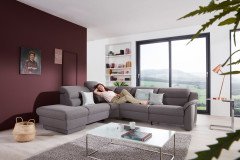 1505 von Himolla - Polstersofa Ausführung links grey