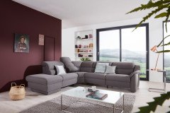 1505 von Himolla - Polstersofa Ausführung links grey
