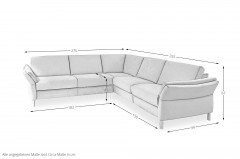ZE-EM19170 von Zehdenick - Ecksofa Variante rechts ice