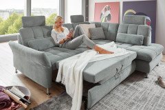 MP-IN20016 von Megapol - Ecksofa Variante rechts steel