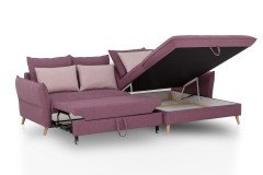 Walker von Exxpo - Ecksofa Variante rechts lilac