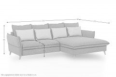 Walker von Exxpo - Ecksofa Variante rechts lilac