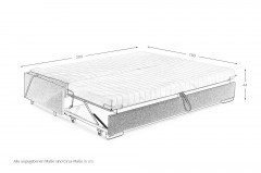 Maxxi von Bali - Funktionssofa blau