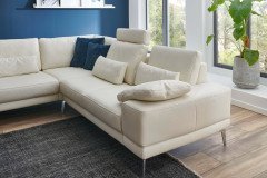 PN-EM20061 von Polinova - Ledergarnitur Variante links weiß